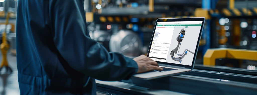 Spare parts identification using interactive 3D model in Anipart
