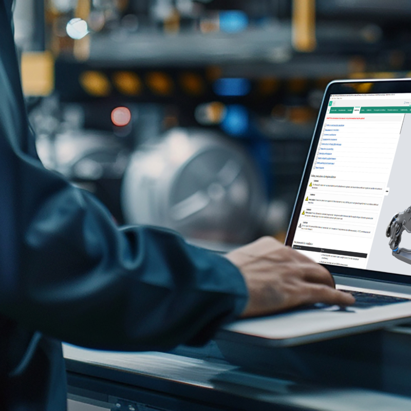 Spare parts identification using interactive 3D model in Anipart
