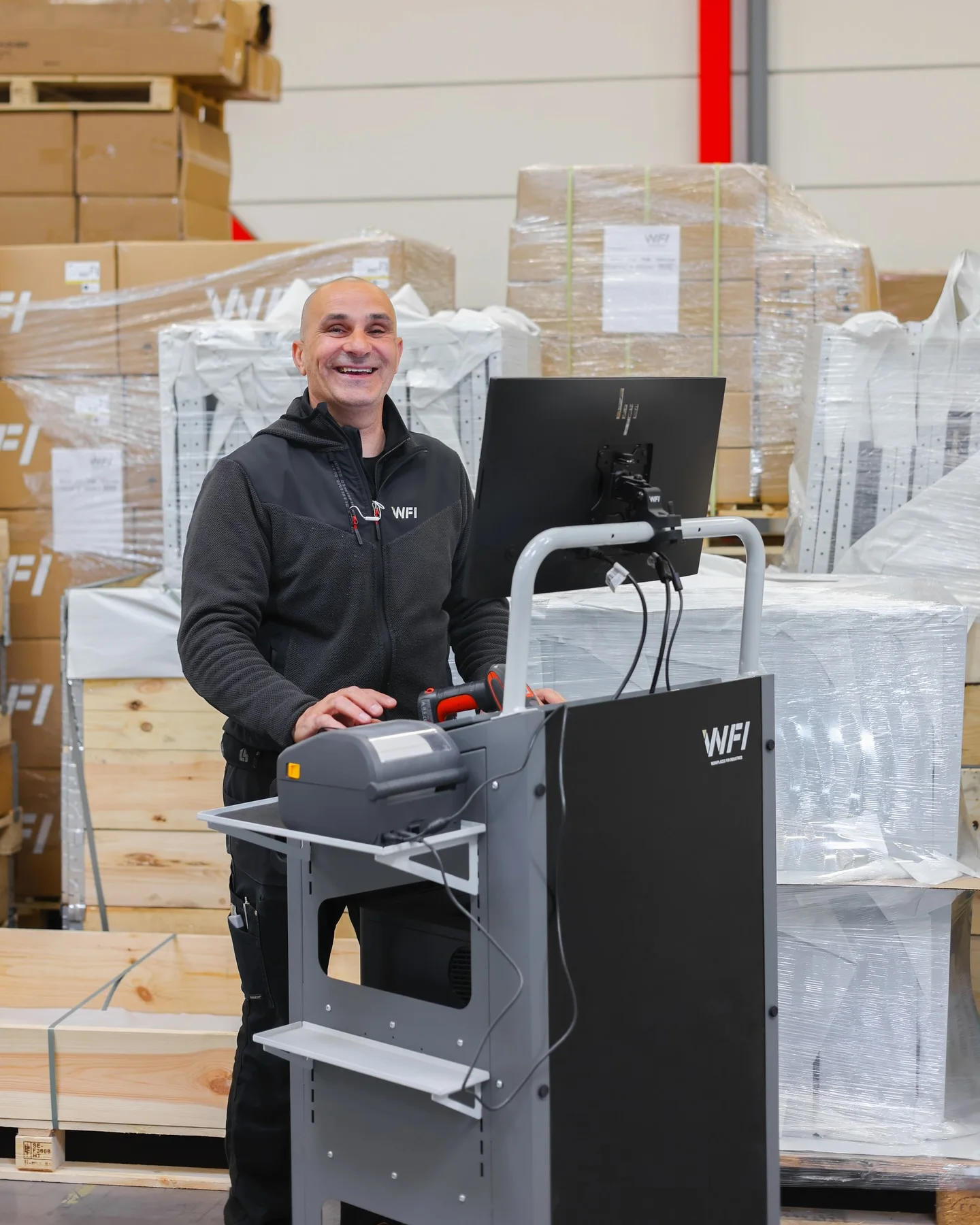 WFI mobile workstation in use